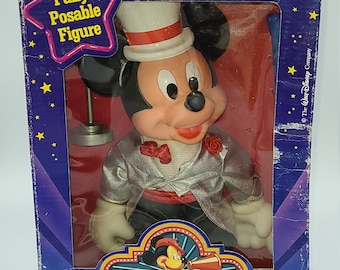 Vintage ARCO Poseable Mickey Mouse Movie Star Action Figure.