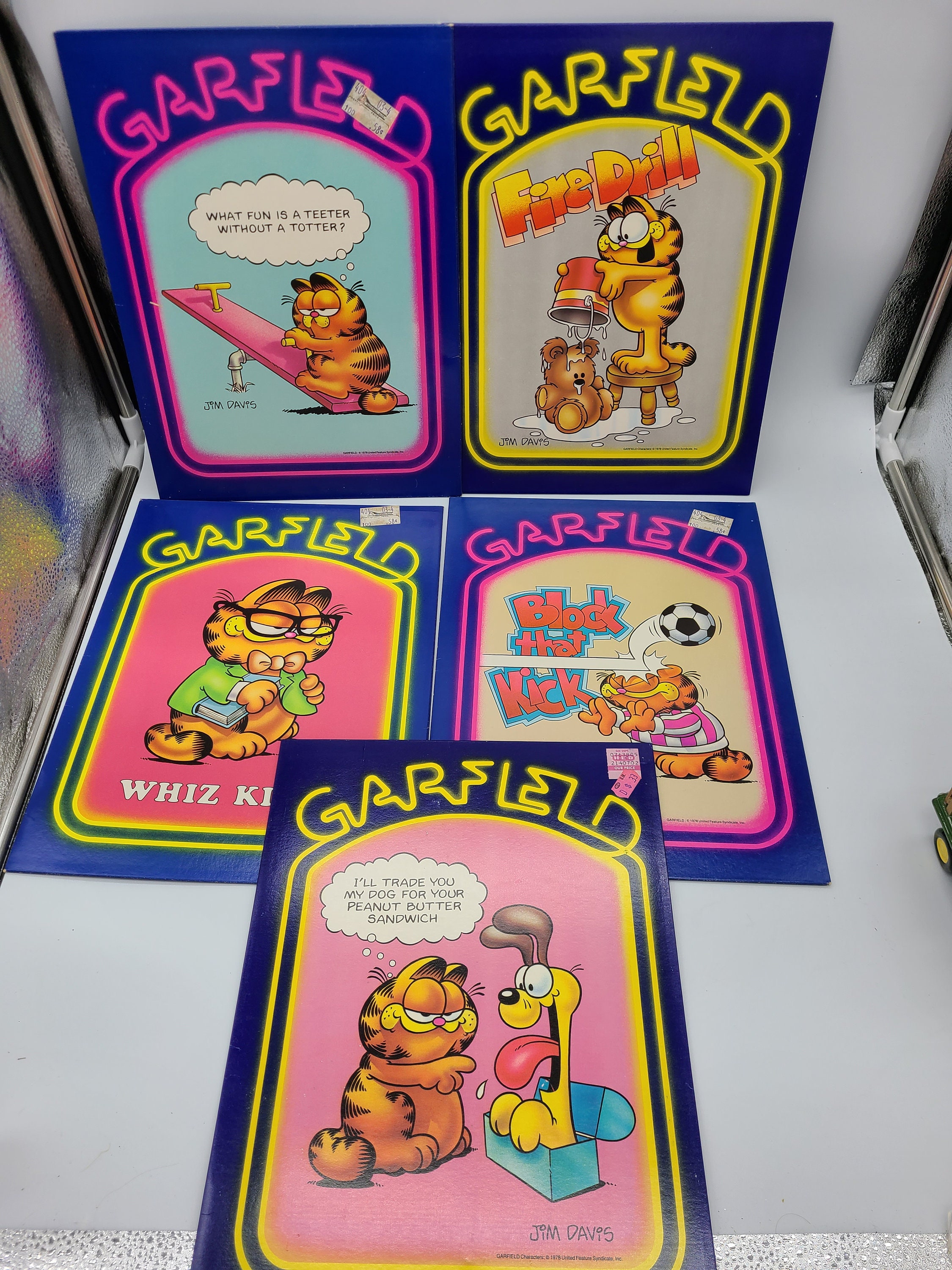 Vintage Garfield 1978 Portfolio Mead School Folders. Sold Etsy