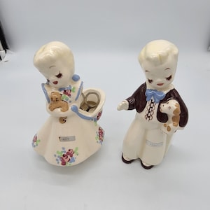 Tijeras vintage de cerámica de California de De Lee con forma de gatito y Kenny. ¡Se venden por separado!