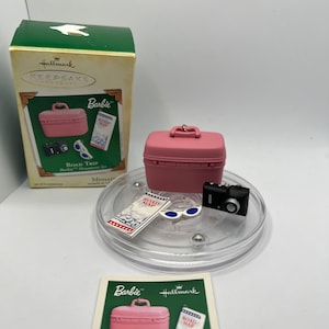 Hallmark Keepsake Barbie Road Trip Christmas Ornament Set with Original Box.
