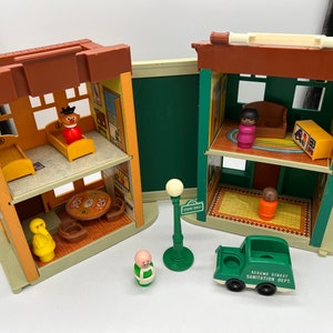 123 セサミストリート プレイセット　ビンテージ 123 Sesame Street Playset - Etsy