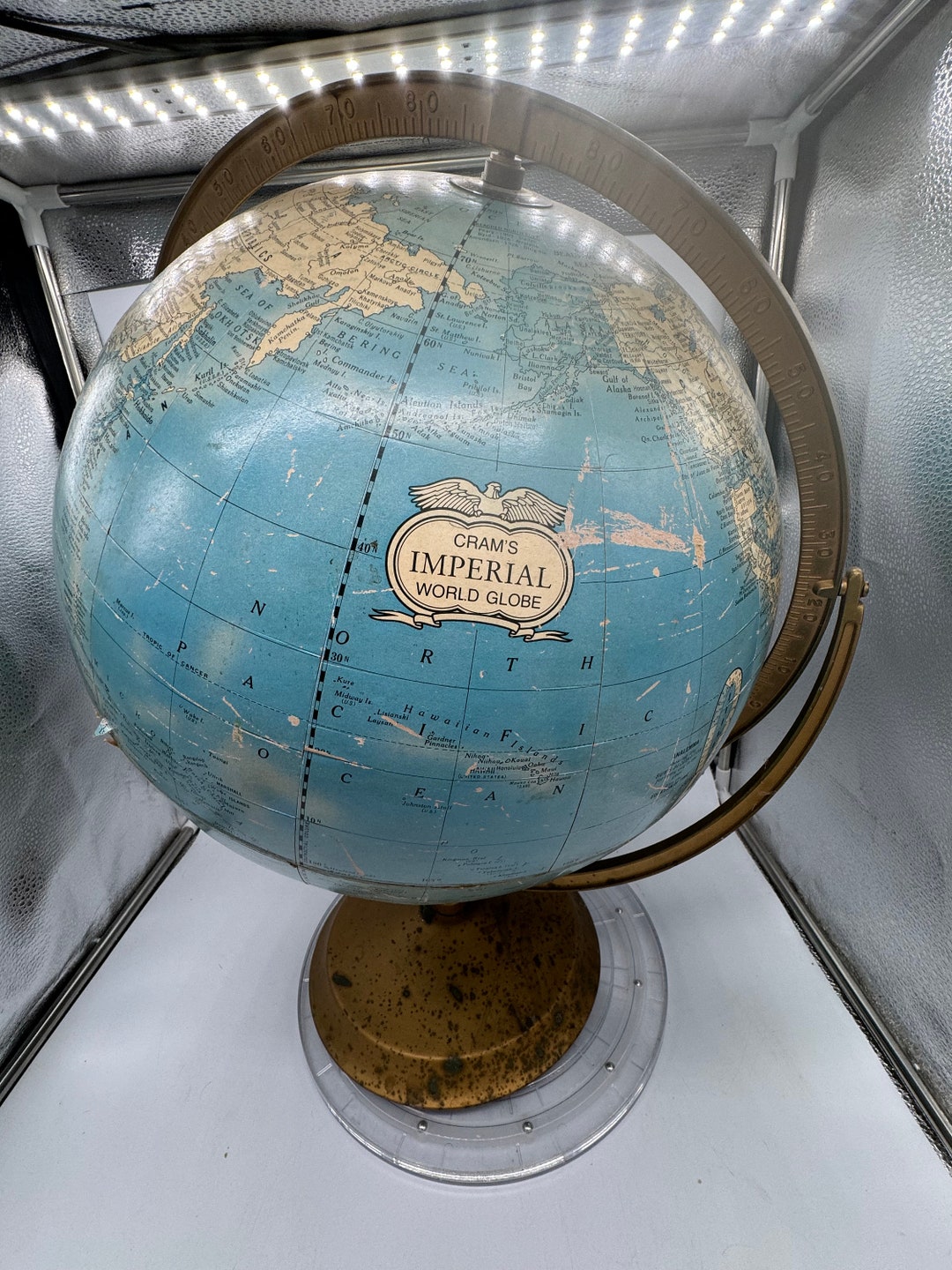 Vintage Crams Imperial World Globe. - Etsy