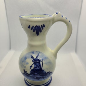 Vintage Miniature Delft Blue Vase