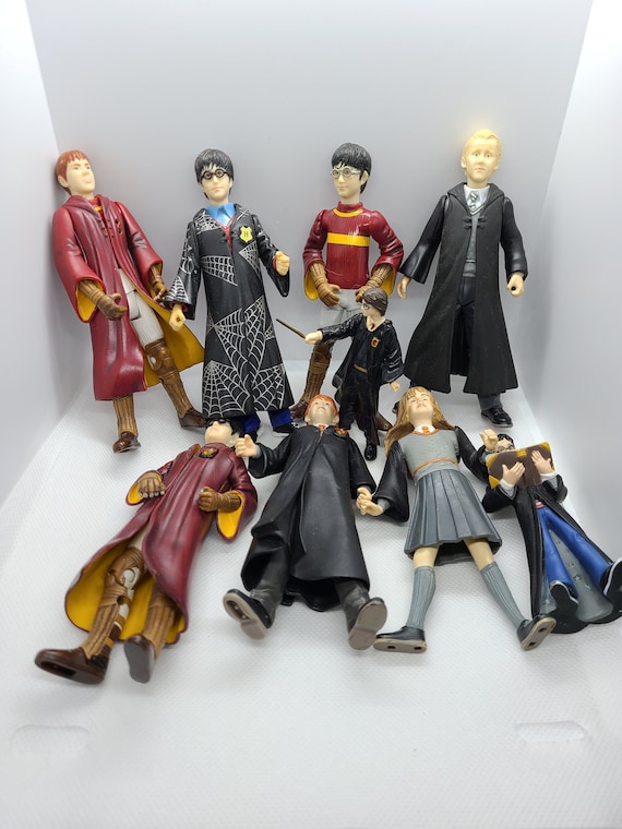 Figuras de acción antiguas de Harry Potter. Harry Potter, Hermione, Ron,  Malloy, Fred. -  México