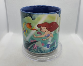 Vintage Rare 1990s Walt Disney's The Little Mermaid Coffee Mug.