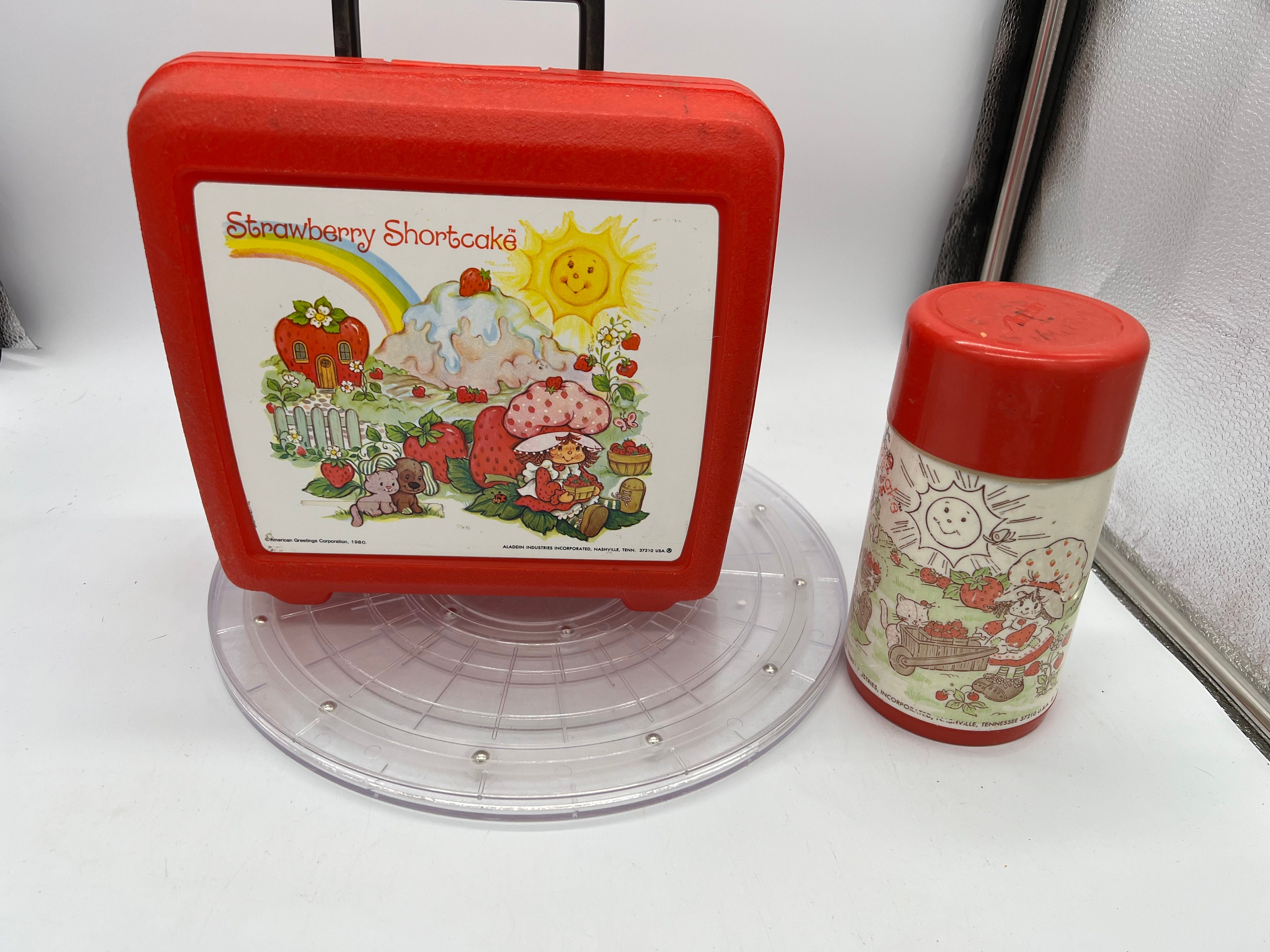 Strawberry Shortcake Tin Lunch Box Carry All Toy Kids Girls Tote Gift Treat  Bag