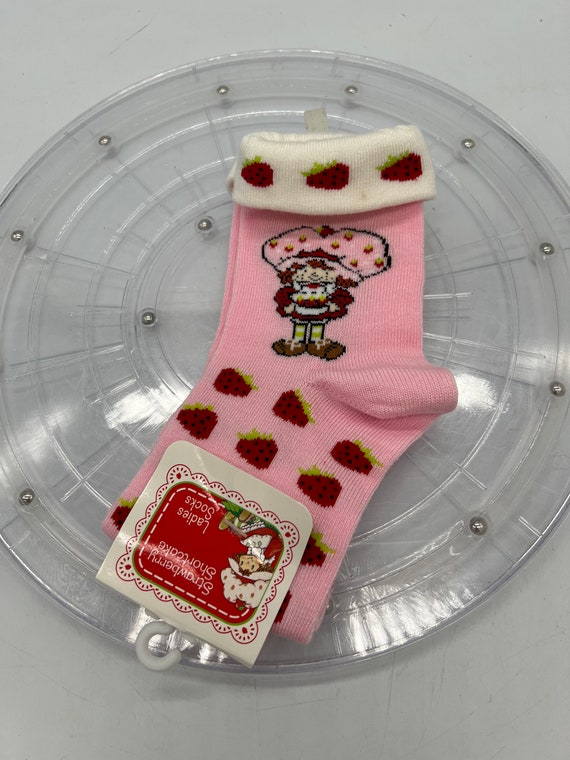 2002 Adorable Strawberry Shortcake Pink Sock with… - image 1