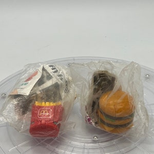 Vintage McDonald’s Changeable Fries and Big Mac Toys MIP! Sold Separately!