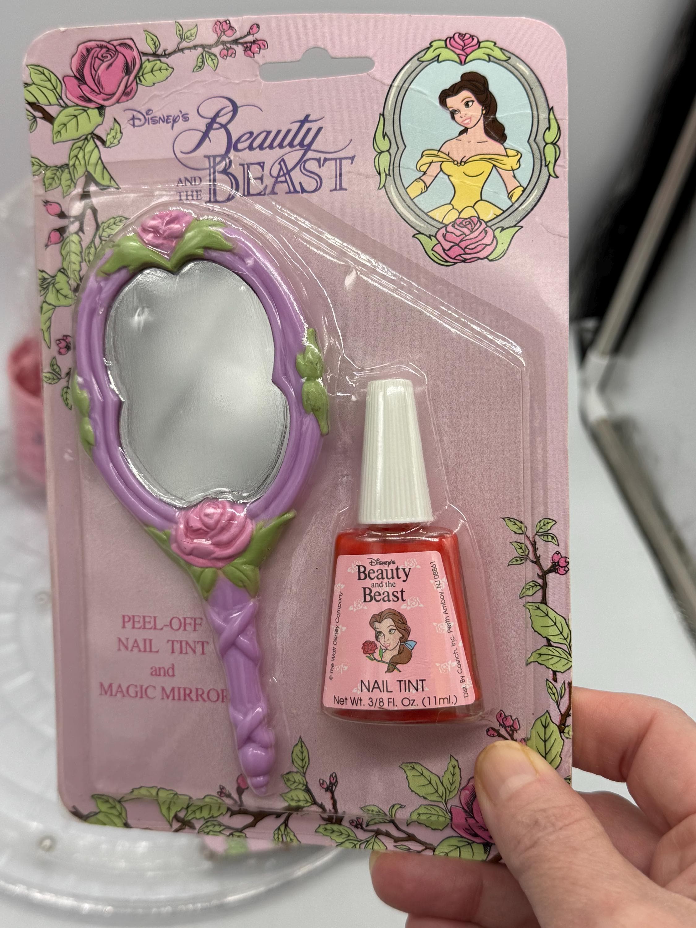 Vintage Beauty and the Beast Bathroom Set, Nail Tint, Lip Gloss