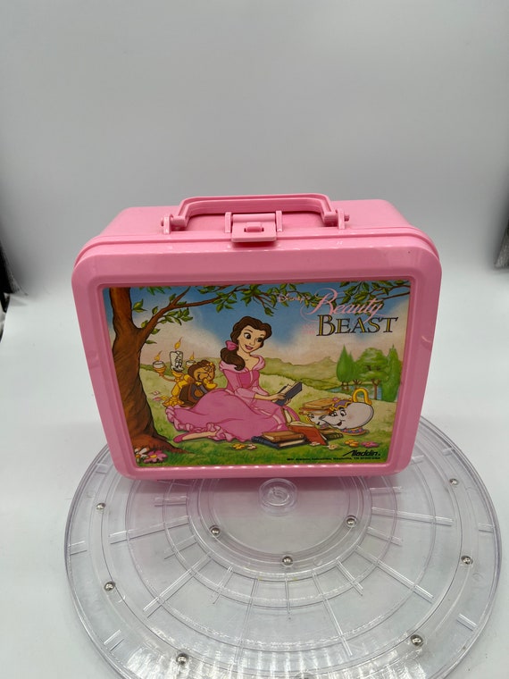 1990’s Disney Beauty and the Beast Lunchbox and T… - image 2
