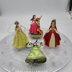 Vintage Disney's Beauty and the Beast Belle Christmas Ornaments.  Sold Separately!