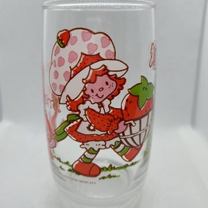 Vintage 1980s Strawberry Shortcake Drinking Glass.