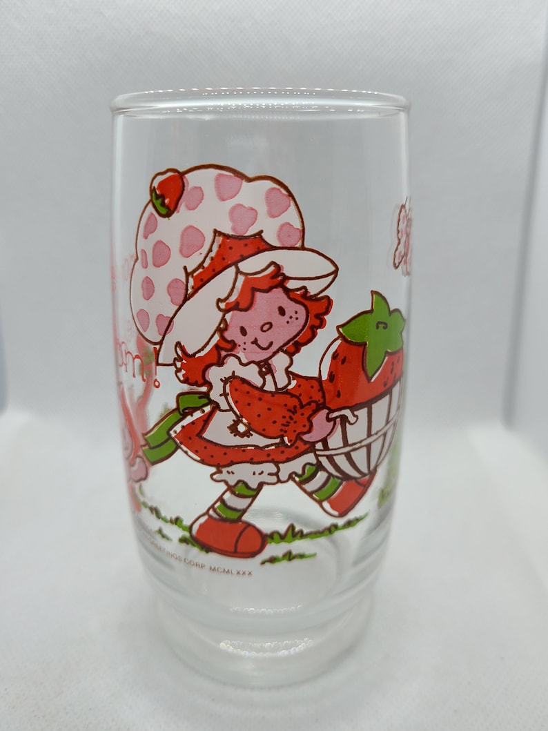 Vintage 1980s Strawberry Shortcake Drinking Glass. Etsy