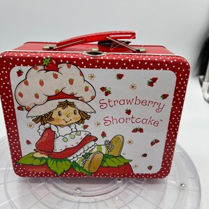 Vintage Strawberry Shortcake Metal Lunch Box New still wrapped in plastic! image 2