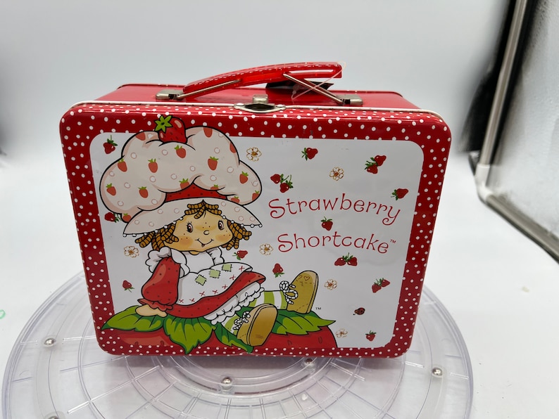 Vintage Strawberry Shortcake Metal Lunch Box New still wrapped in plastic! image 2