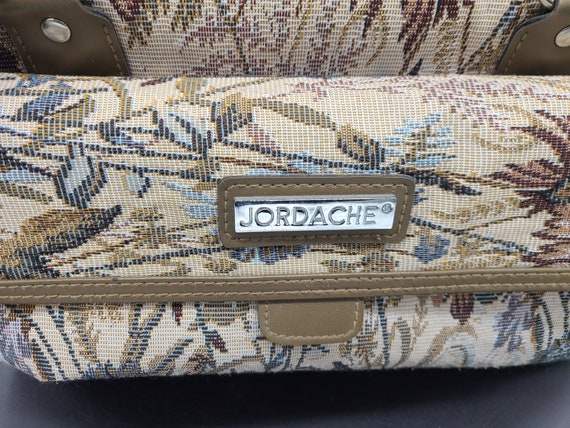 Vintage Jordache Carpet Bag Suitcase & Overnight … - image 7