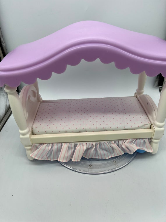 Vintage Little Tikes Barbie Size Bed for the Big Pink Barbie House. Etsy UK