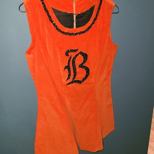 1960s One piece Cheerleader Dress.
