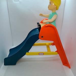 Vintage Little Tikes dollhouse slide. Classic Little Tikes toys in mini. This went with the Little Tikes dollhouse.