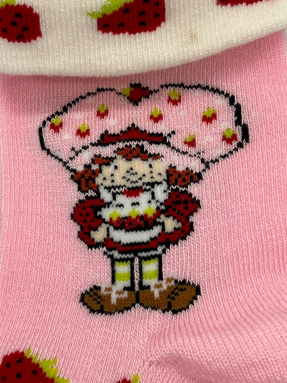 2002 Adorable Strawberry Shortcake Pink Sock with… - image 3