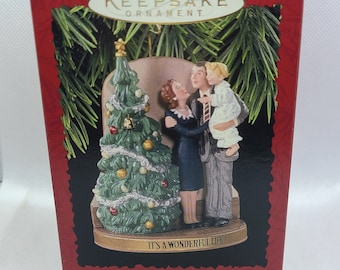 New in Box 50th Anniversary "It's A Wonderful Life" Christmas Ornament. "Teacher says, everytime a bell rings and angel gets his wings."