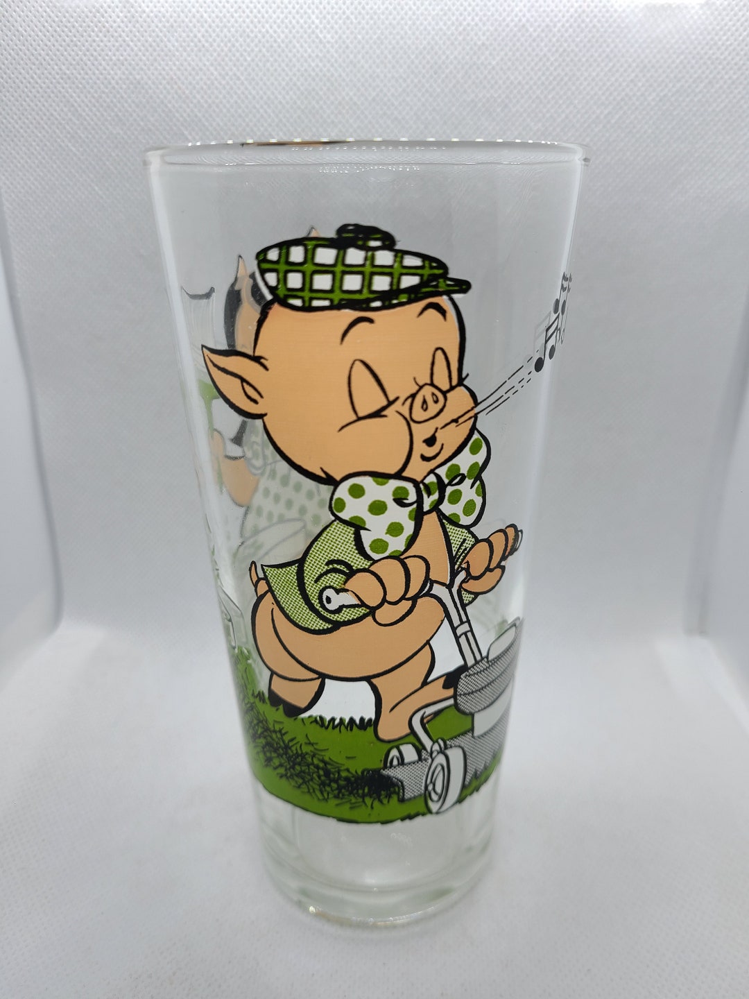 Vintage 1976 Warner Porky Pig & Petunia Pig Glass - Etsy Hong Kong