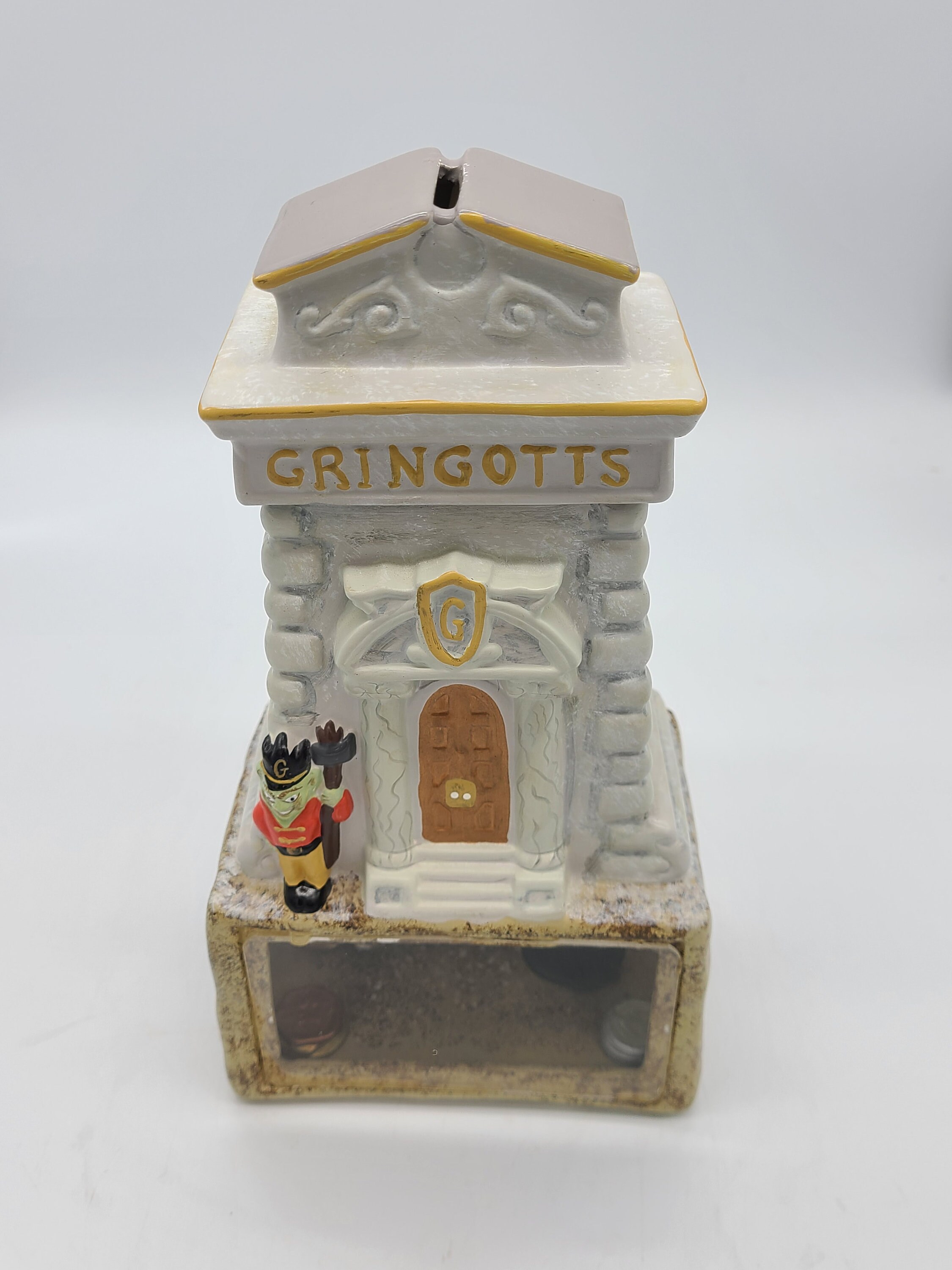 Harry Potter Village - Gringotts Bank UK Con Illuminazione E Adattatore Britannico - Foto 9