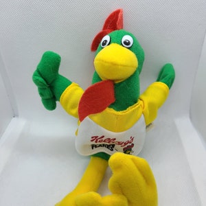 Vintage 1997 Kellogg's Cereal Character Plush. Lucky Charms, Corn Flakes. Sugar Smacks, Frosted Flakes and Fruit Loops. image 6