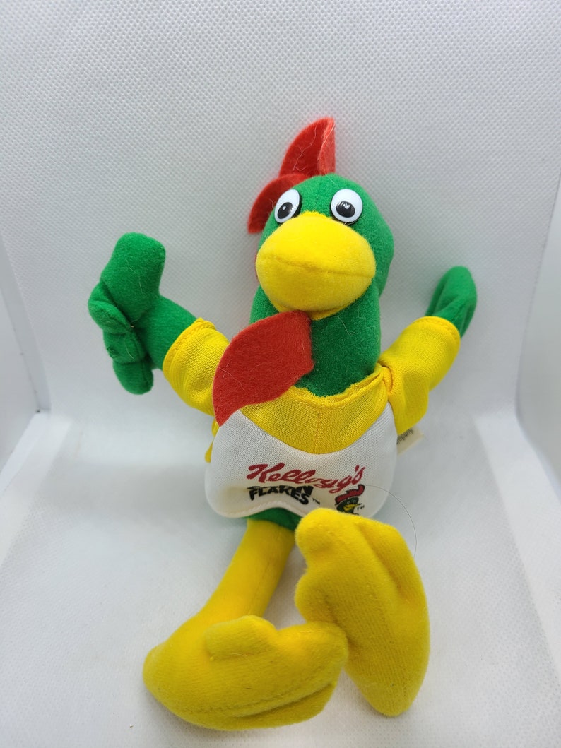 Vintage 1997 Kellogg's Cereal Character Plush. Lucky Charms, Corn Flakes. Sugar Smacks, Frosted Flakes and Fruit Loops. image 6