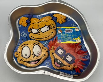 Vintage 1998 Rugrats Wilton Cake Pan with Character Insert.