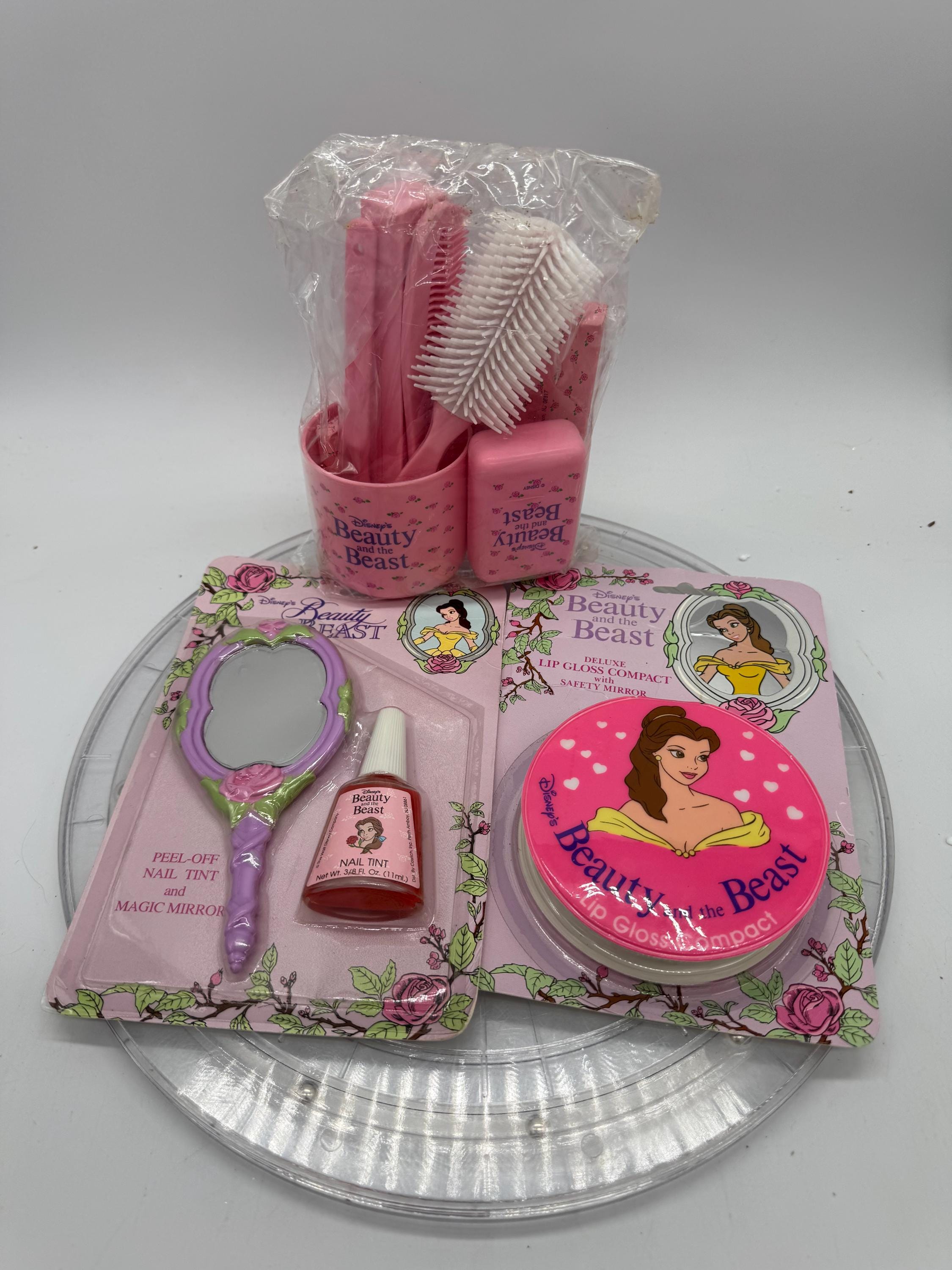Vintage Beauty and the Beast Bathroom Set, Nail Tint, Lip Gloss