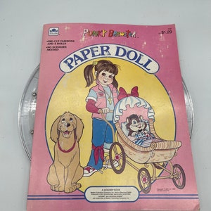 Vintage A Goldenes Buch Punky Brewster Papierpuppen.