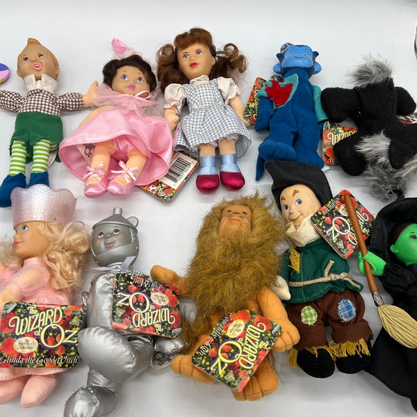 1998 Warner Brothers Turner Classic Wizard of Oz Beanie Dolls! Sold Separately!