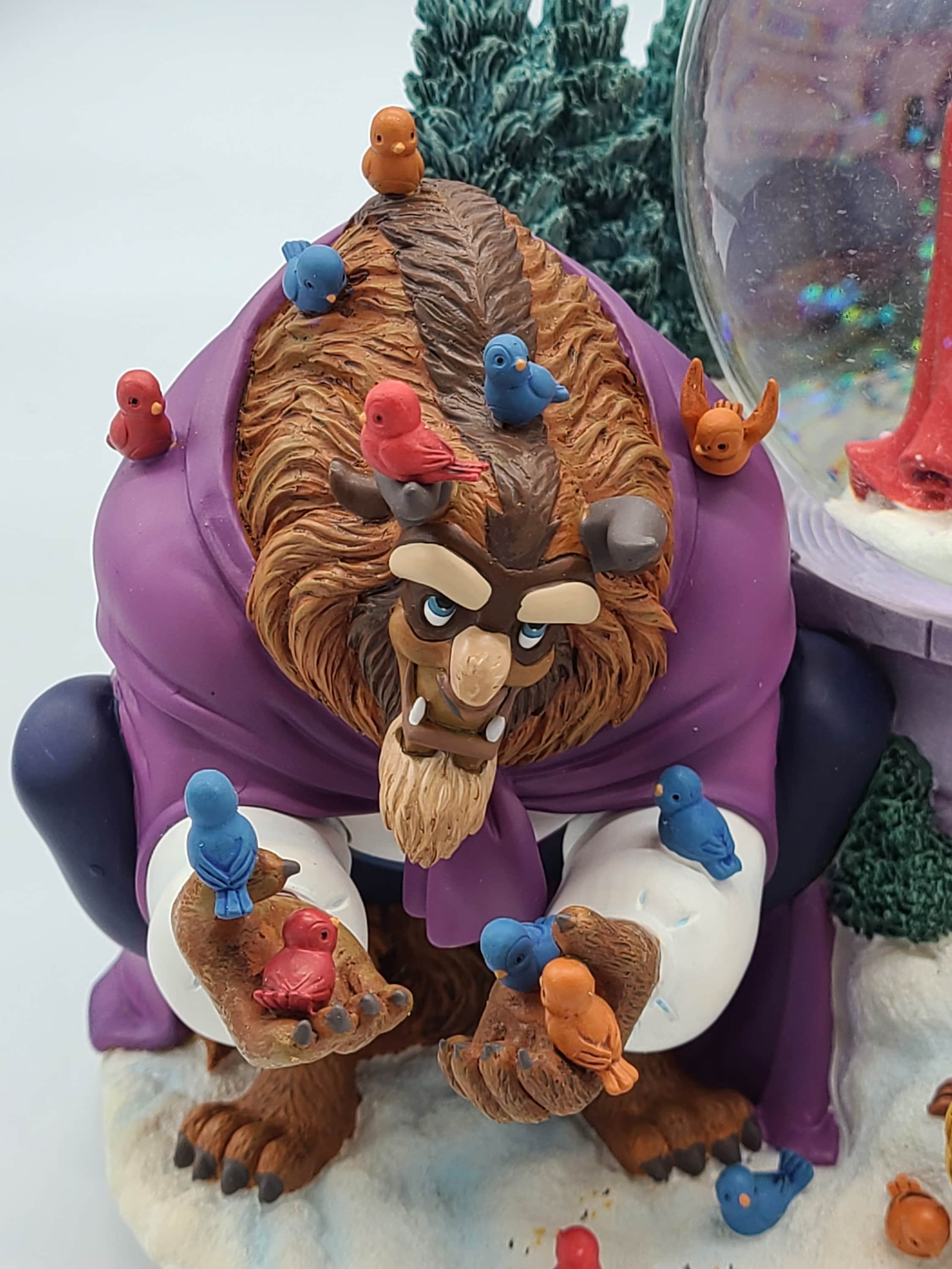 希少なディズニー「美女と野獣」ミュージカルスノーグローブ
