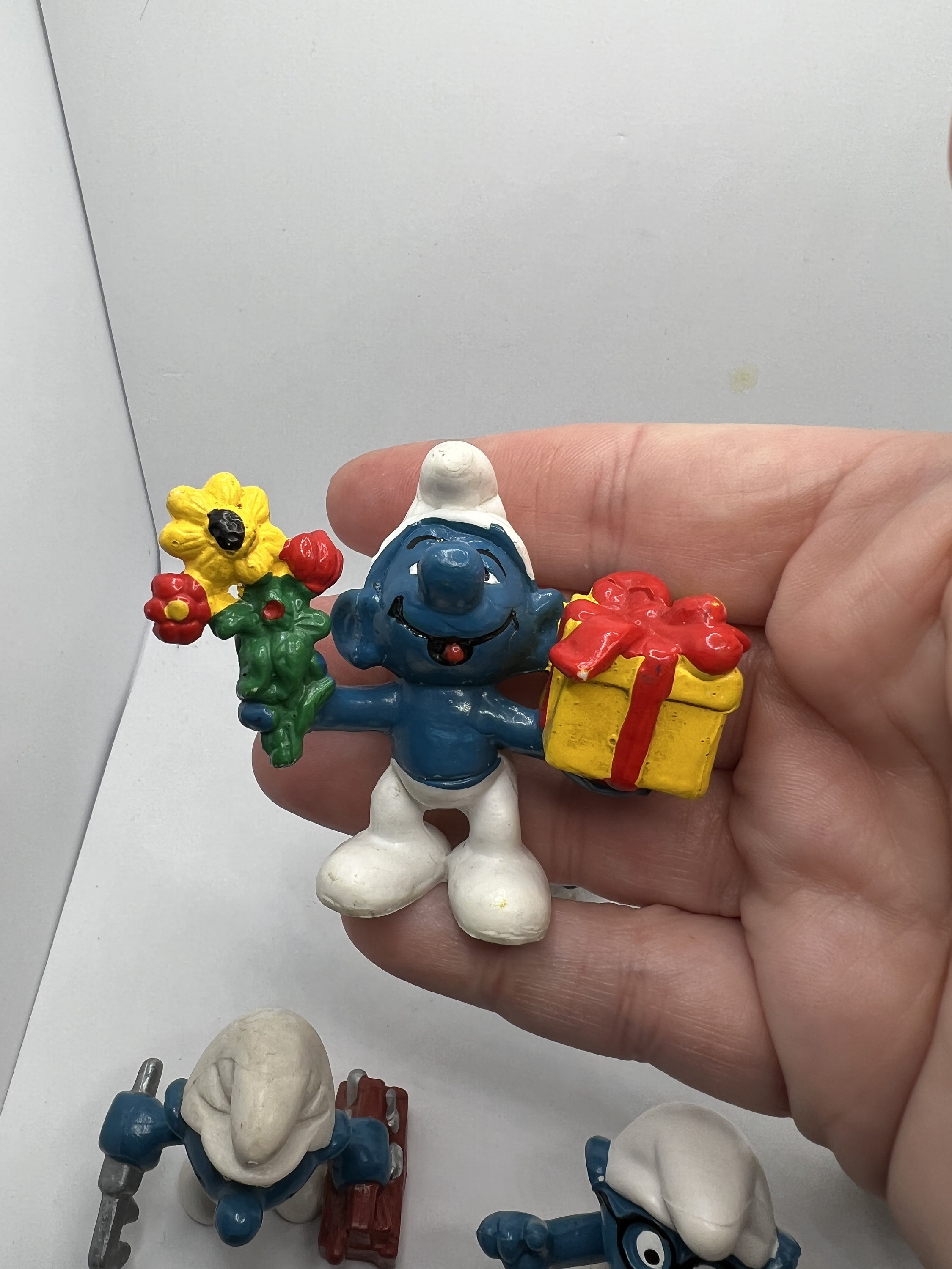 【レア】Babyシリーズ　ヴィンテージ SMURF スマーフ PVC セット Baby Smurf, the smurfs, Pvc figurine. – UpperDutch