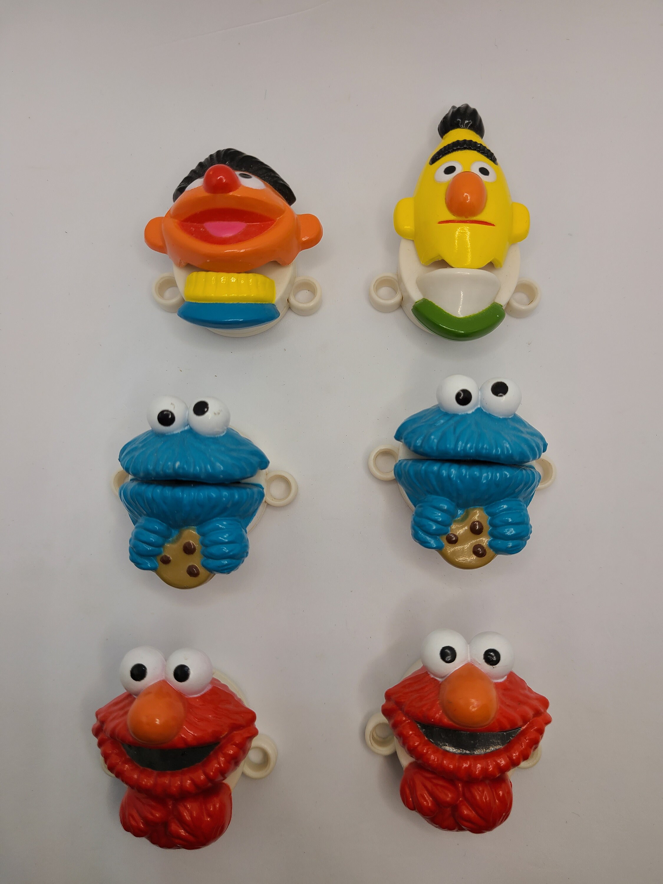 Vintage Sesame Street Bert and Ernie, Elmo and Cookie Monster Bow