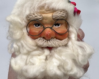 ビンテージ 4 インチ サンタヘッド クリスマス オーナメント。 - Etsy 日本