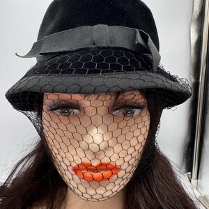 Vintage Bellini Originals Feather Cloche Hat Made in Italy Bellini vintage hat - Gem main image 4