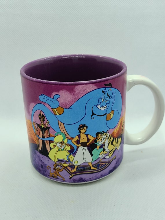 Vintage 1990s Walt Disney's Aladdin Coffee Mug. 