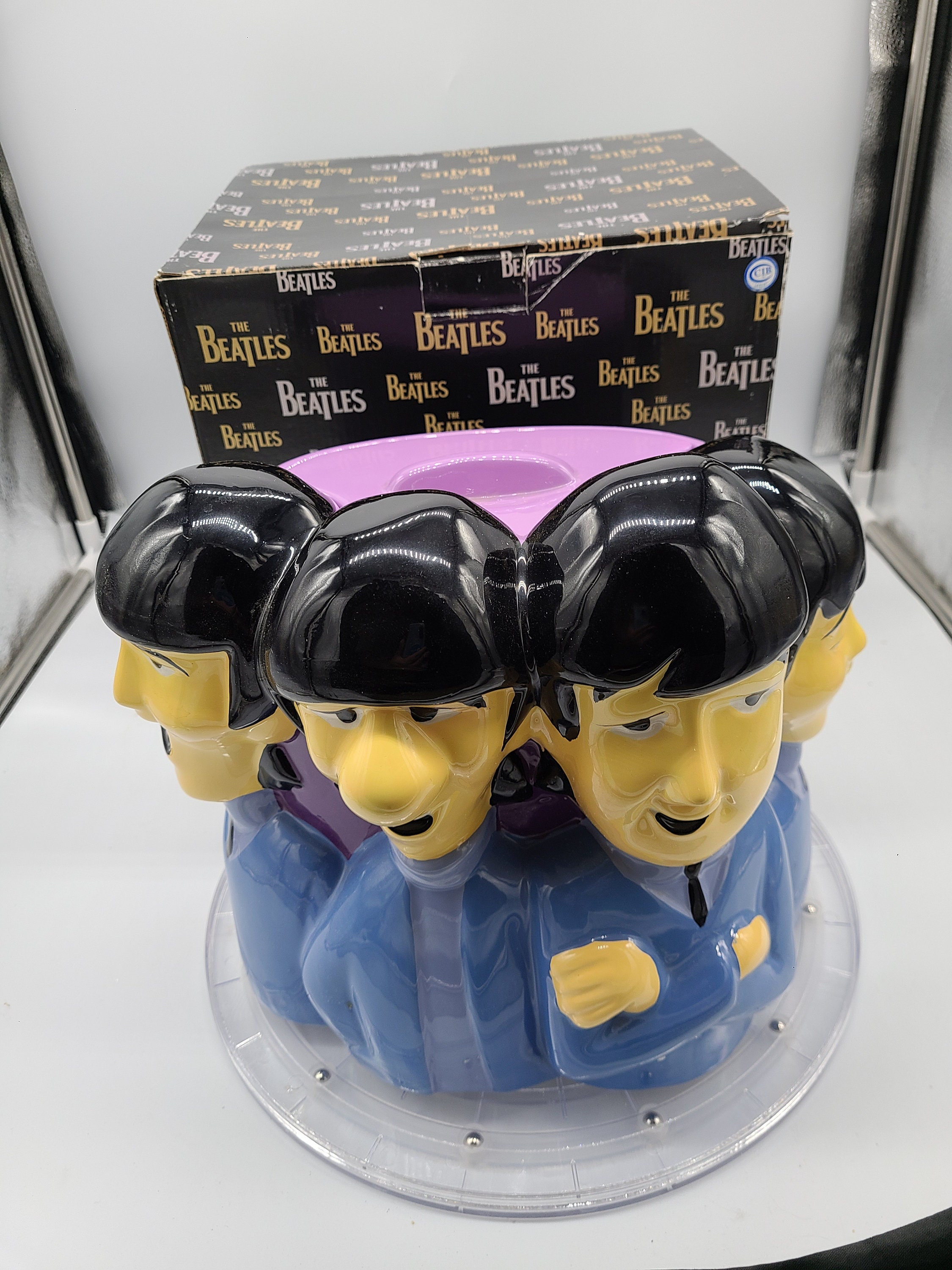 The Beatles ビートルズ　関連レアグッズ　cookie JAR Vandor Beatles Cookie Jar With Original Box. - Etsy