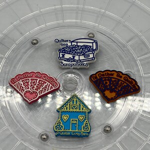 Rare Quilting Themed 1970’s Novelty Refrigerator Magnets. Sold Separately!