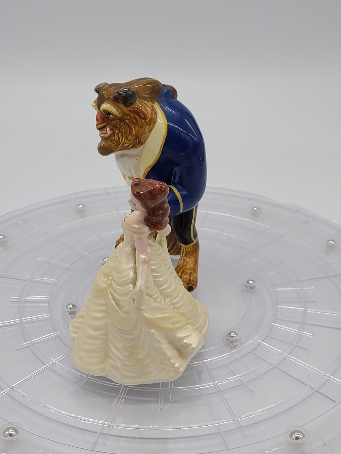 Vintage Disney's Beauty and the Beast Porcelain Figurines. Etsy