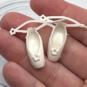 Vintage White Ballet Slippers with Ankle Straps!