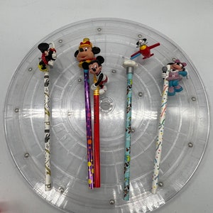 Vintage Disney Micky Maus und Minnie Maus Schule Neuheit Bleistifte
