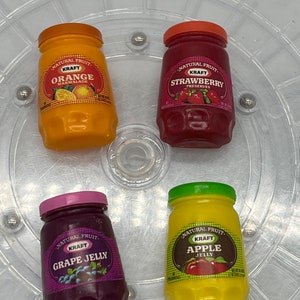 Vintage Kraft Jelly Refrigerator Magnets. Strawberry, Orange, Grape and Apple. Sold Separately!
