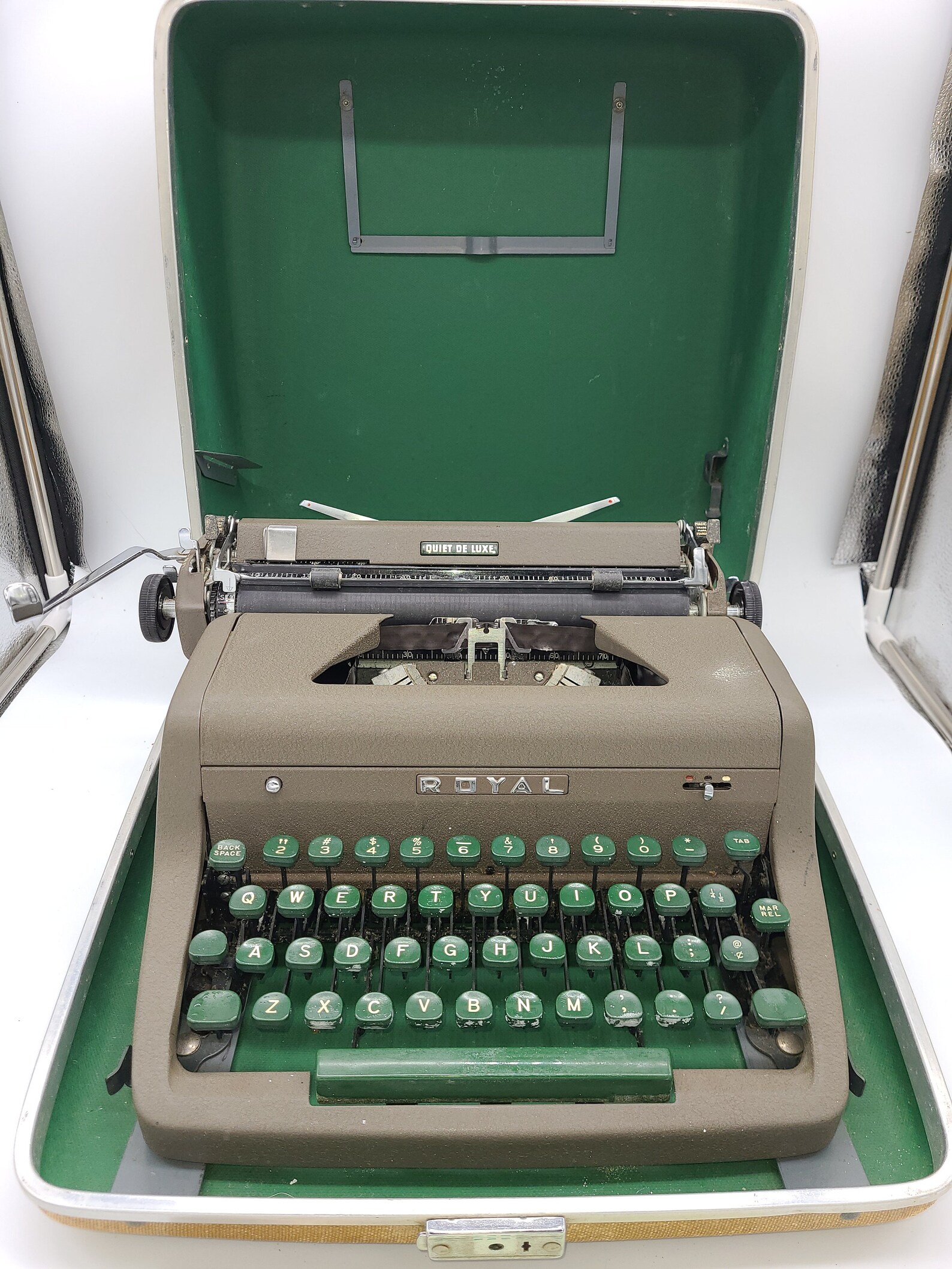Vintage 1950s Royal Deluxe Typewriter with Directions. Etsy