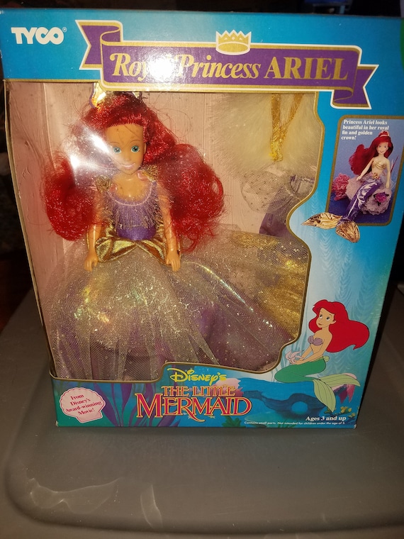 Vintage Tyco Royal Princess Ariel Doll - the Little Mermaid 1990s
