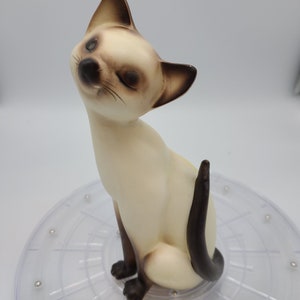 Vintage Large Siamese Cat Figurine. Siamese Cats. Cat Figurines.