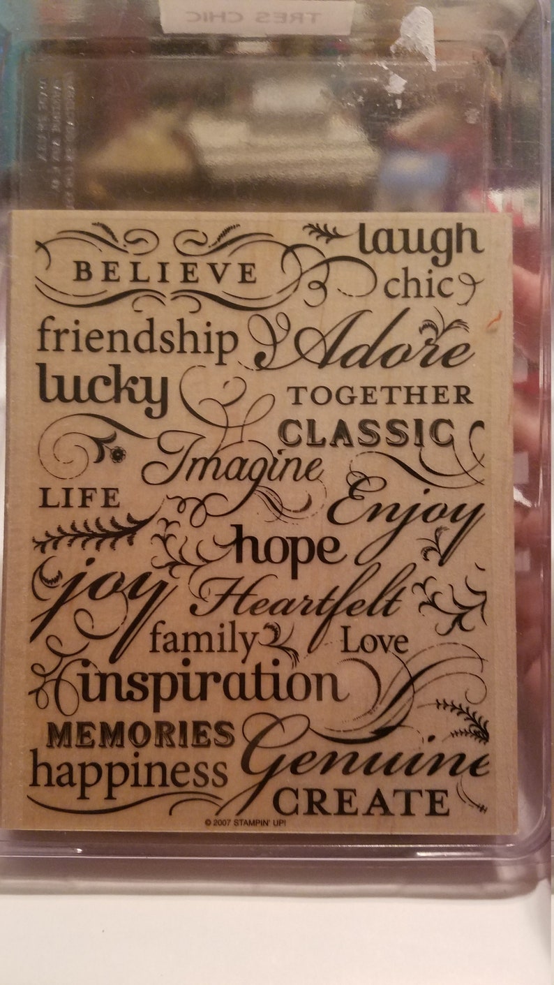 Vintage Stampin up Wooden and Rubber Stamps. Scrapbooking Etsy