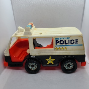 Playskool Vintage Police Vehicle toy, 1984 toy, Police, Patrol car